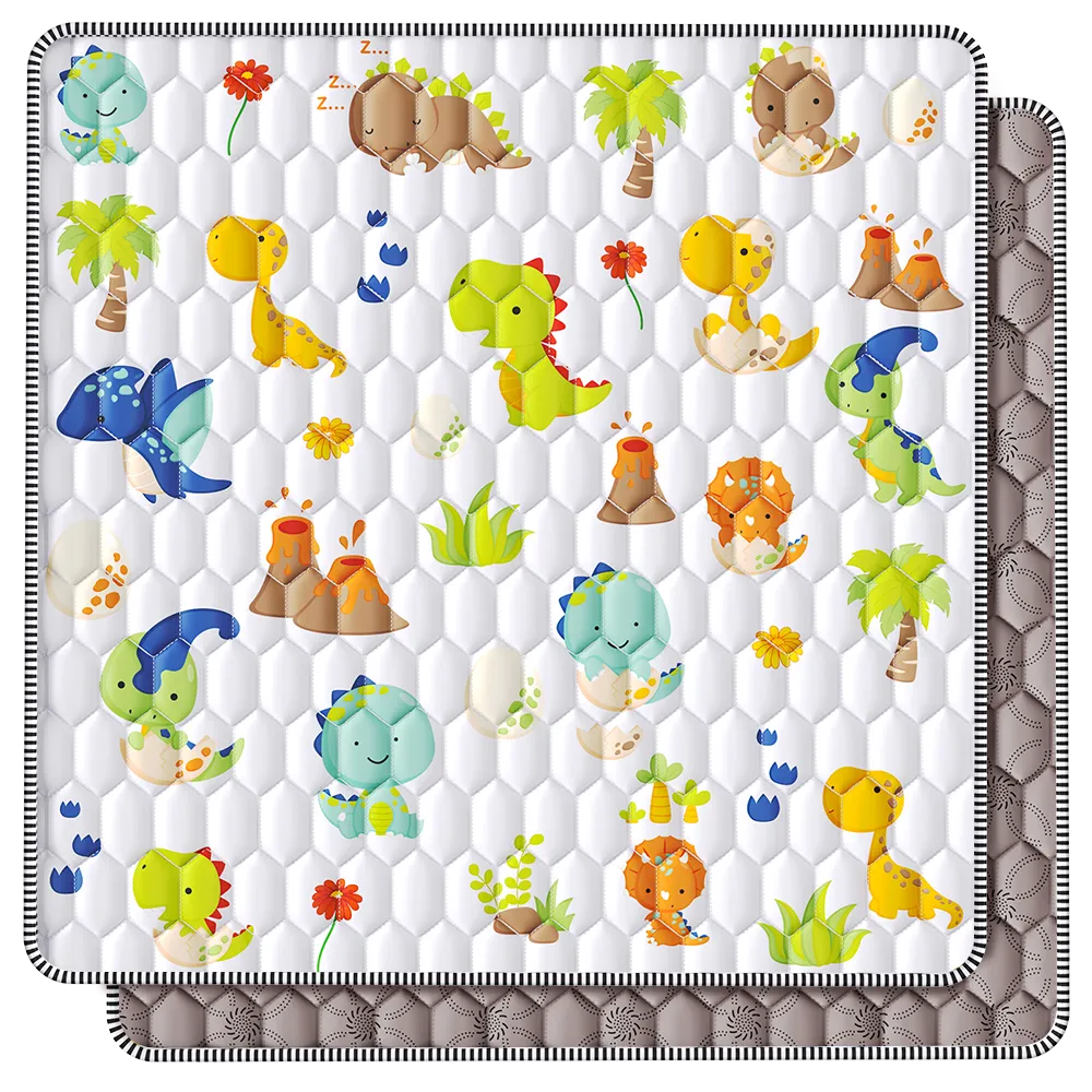 dinosaur themed baby play mat