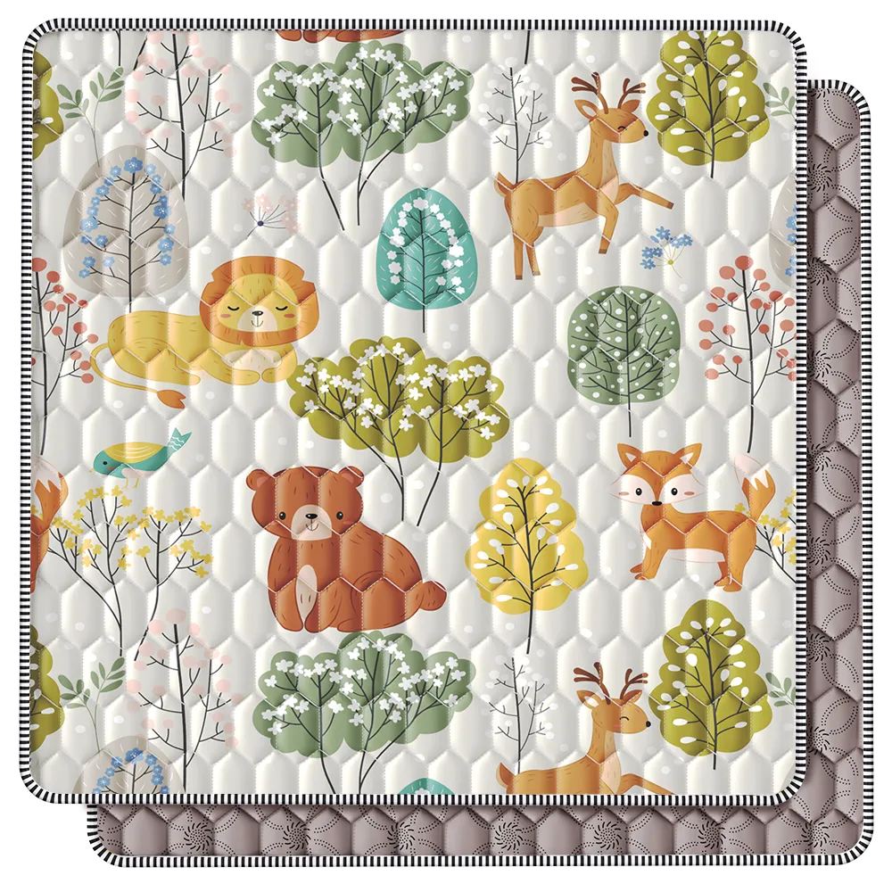 forest themed baby play mat