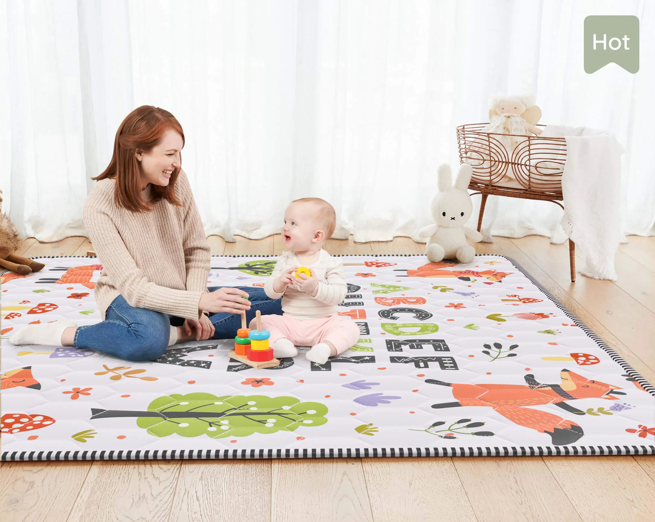 Playing on the game mat