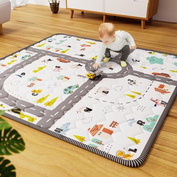 baby play mat road theme