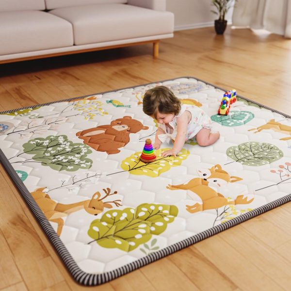 forest themed baby play mat